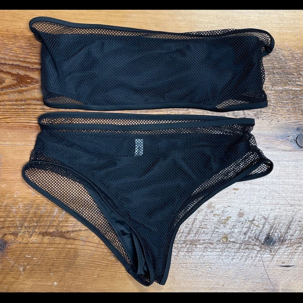 Mesh High-Waist Bikini